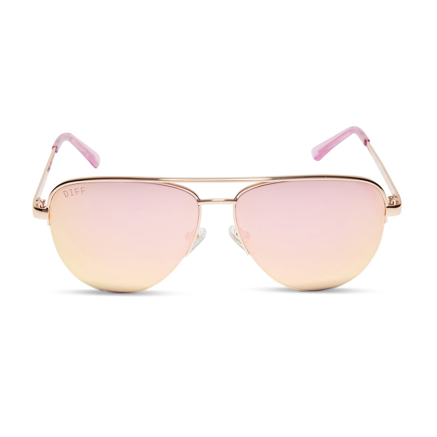 AUGUST - CHAMPAGNE + CHERRY BLOSSOM SUNGLASSES