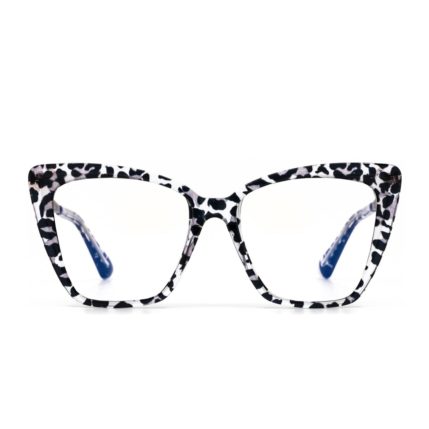 BECKY II - CLEAR LEOPARD + PRESCRIPTION GLASSES