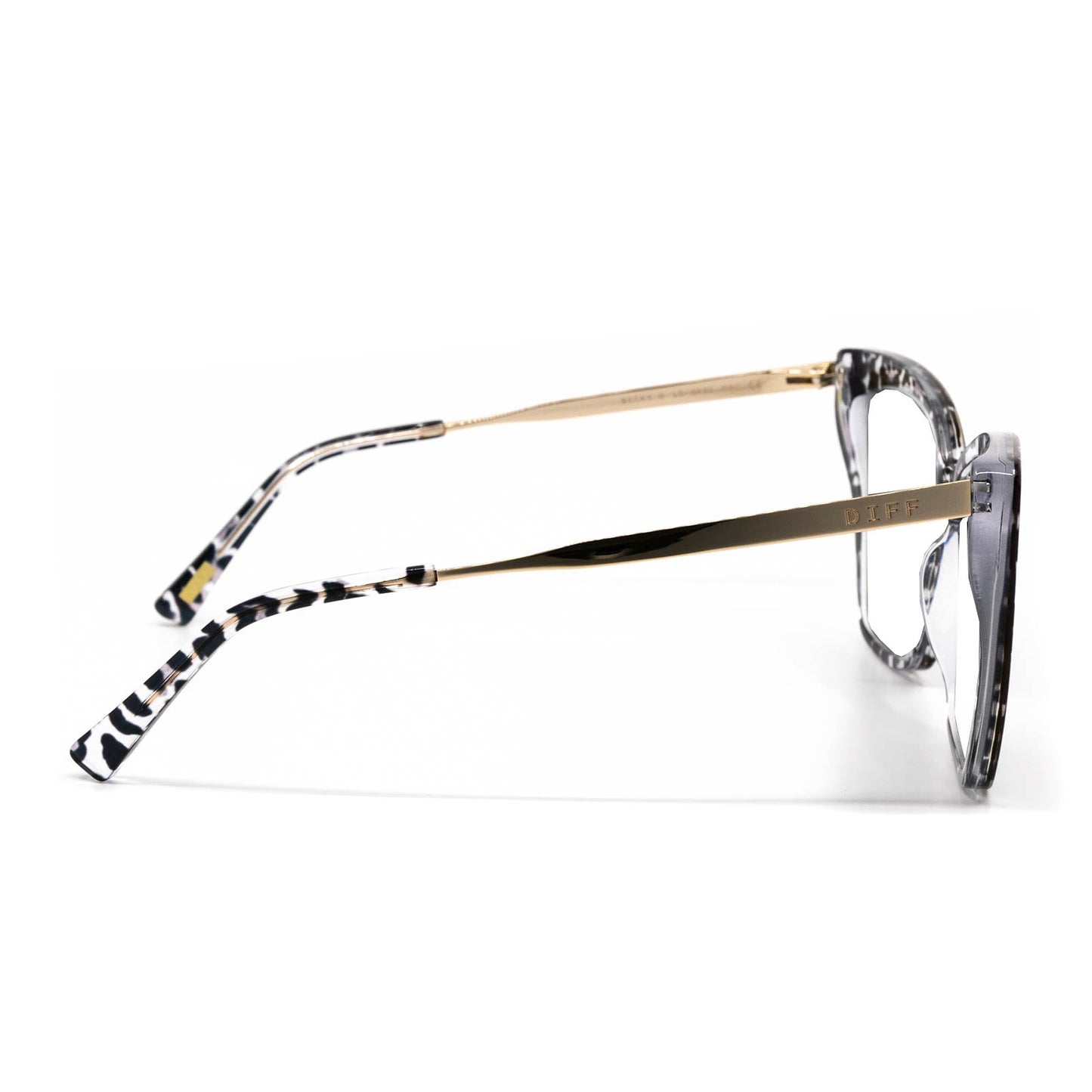 BECKY II - CLEAR LEOPARD + PRESCRIPTION GLASSES