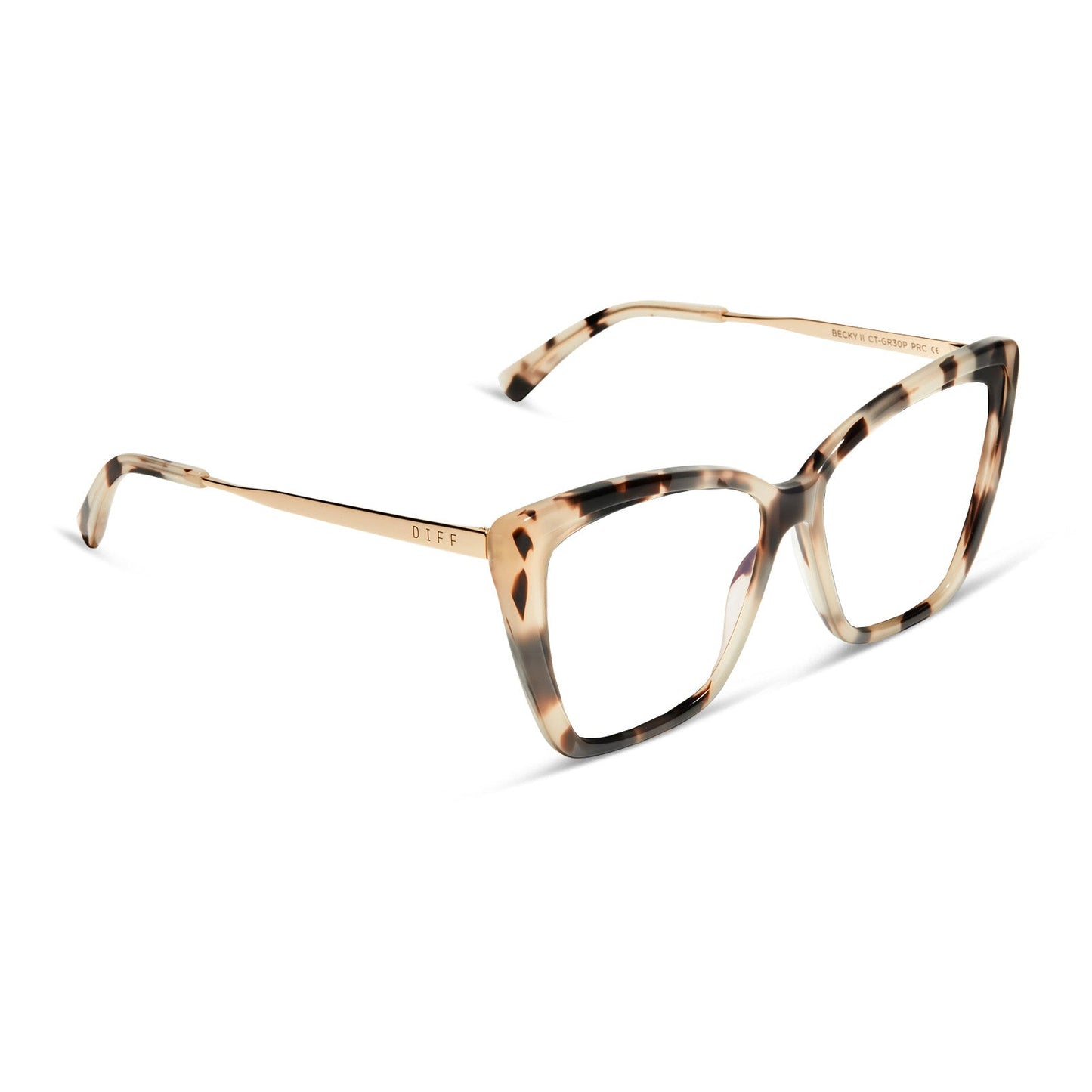 BECKY II - CREAM TORTOISE + PRESCRIPTION GLASSES