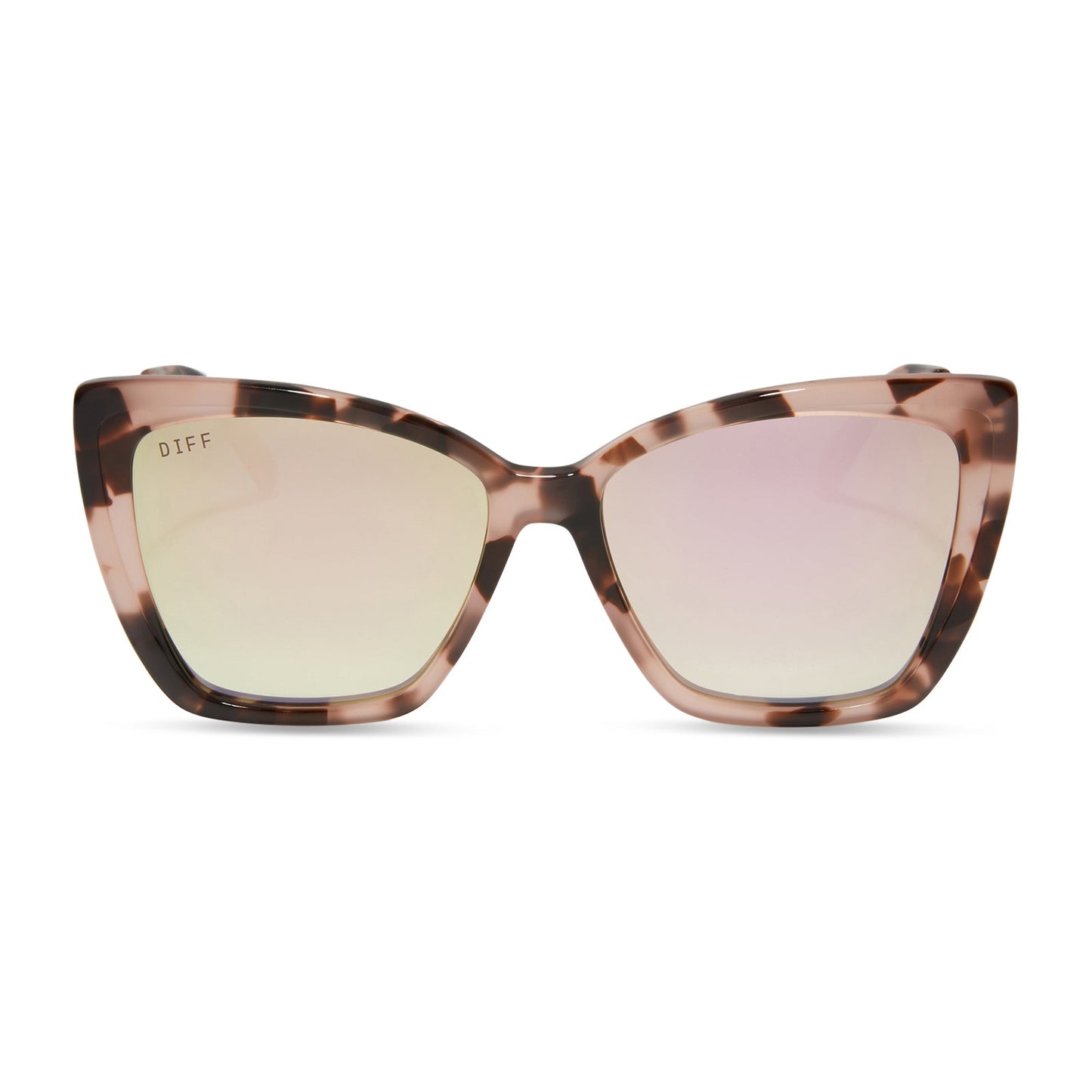 BECKY II - HIMALAYAN TORTOISE + TAUPE MIRROR POLARIZED SUNGLASSES