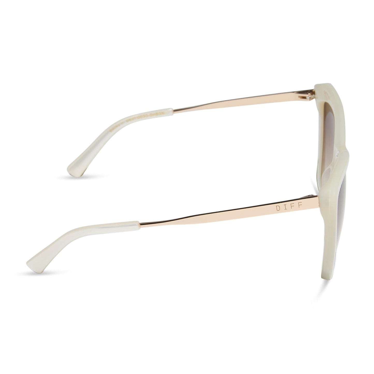 BECKY II - OPALINE + BROWN GRADIENT SUNGLASSES