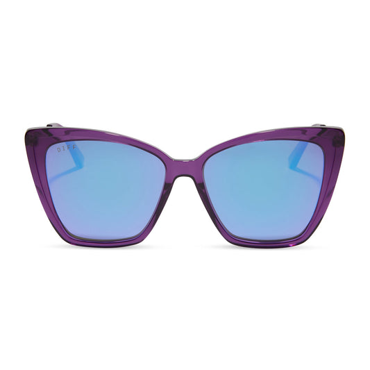 BECKY II - POSH PURPLE CRYSTAL + PURPLE MIRROR + POLARIZED SUNGLASSES