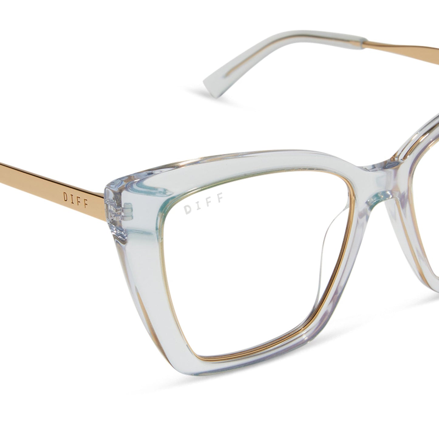 BECKY IV XS - OPALESCENT TURQUOISE + PRESCRIPTION GLASSES