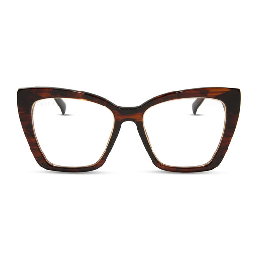 BECKY IV XS - SEQUOIA TORTOISE + PRESCRIPTION GLASSES