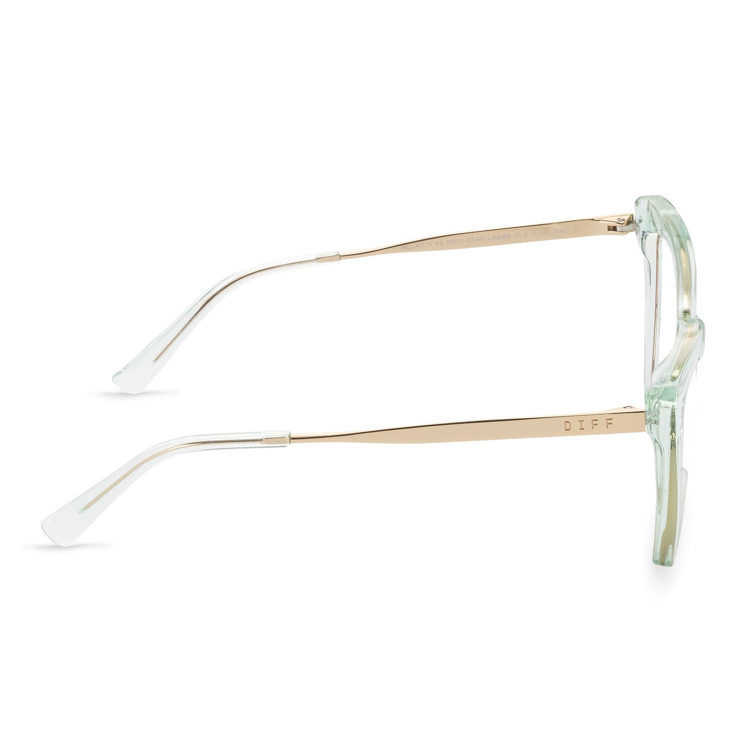 BECKY IV XS - SOFT LAGOON CRYSTAL + PRESCRIPTION GLASSES