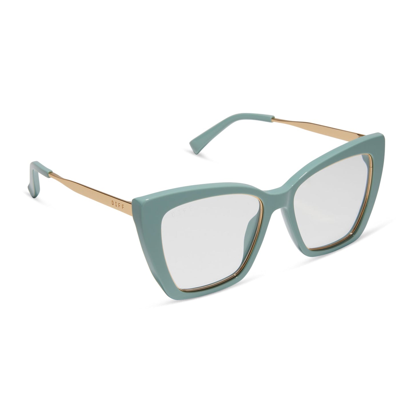 BECKY IV XS - STEEL TEAL + PRESCRIPTION GLASSES