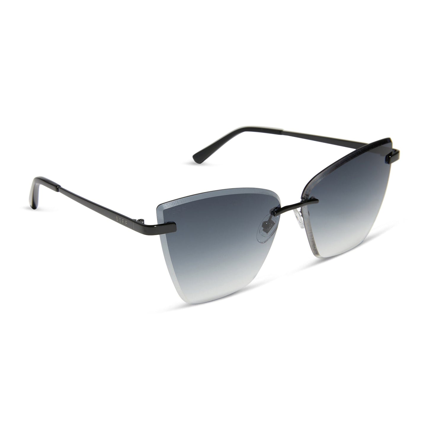 BECKY V - BLACK + GREY GRADIENT SUNGLASSES