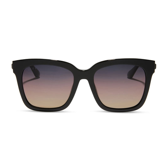 BELLA - BLACK + TWILIGHT GRADIENT + POLARIZED SUNGLASSES