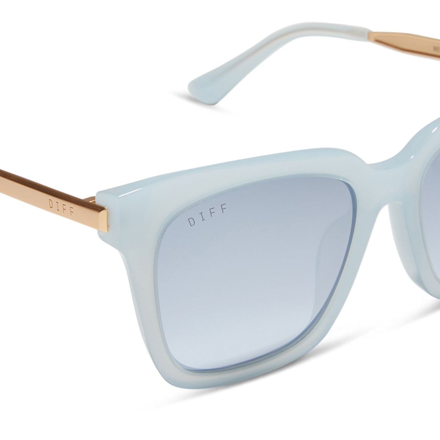 BELLA - BLUE DUST + BLUE GRADIENT FLASH SUNGLASSES