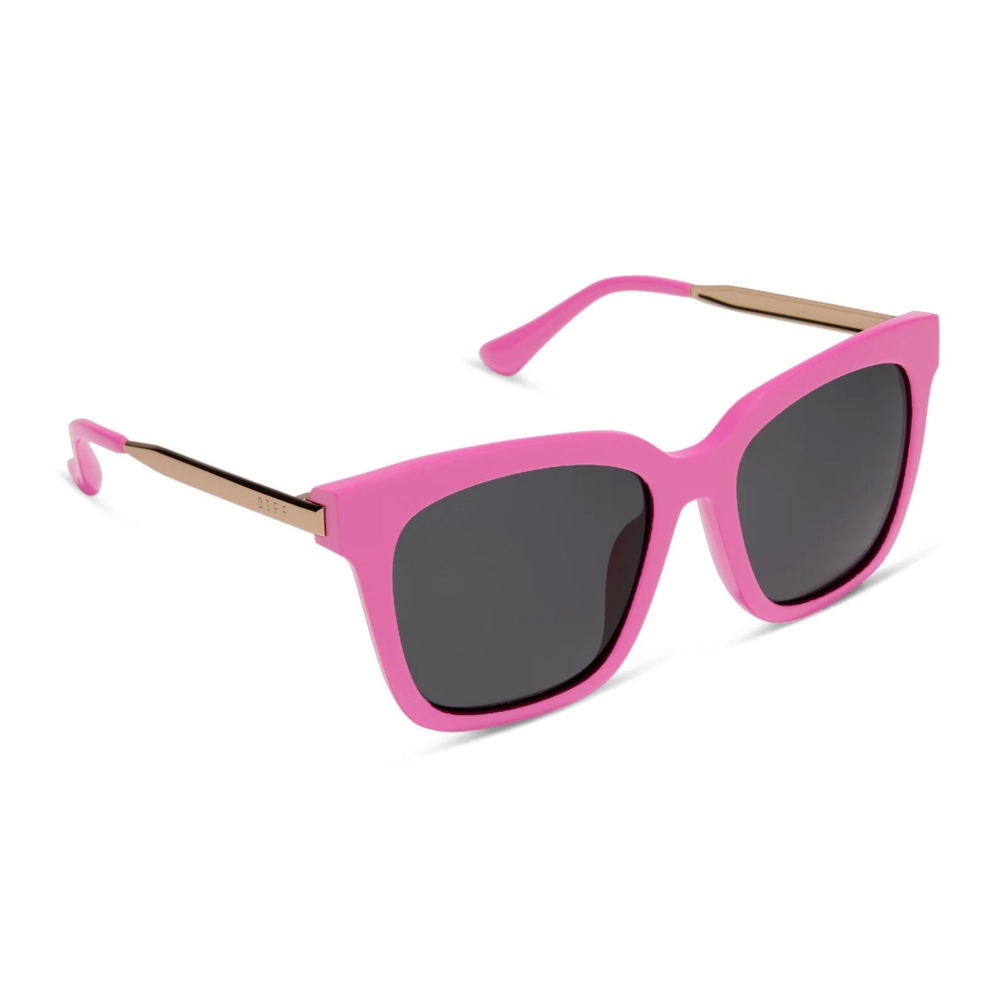 BELLA - BRIGHT PINK + GREY SUNGLASSES