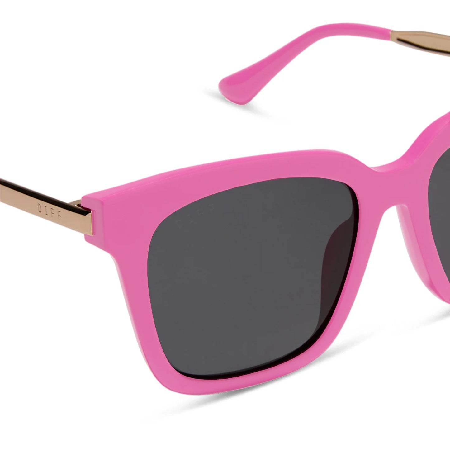 BELLA - BRIGHT PINK + GREY SUNGLASSES