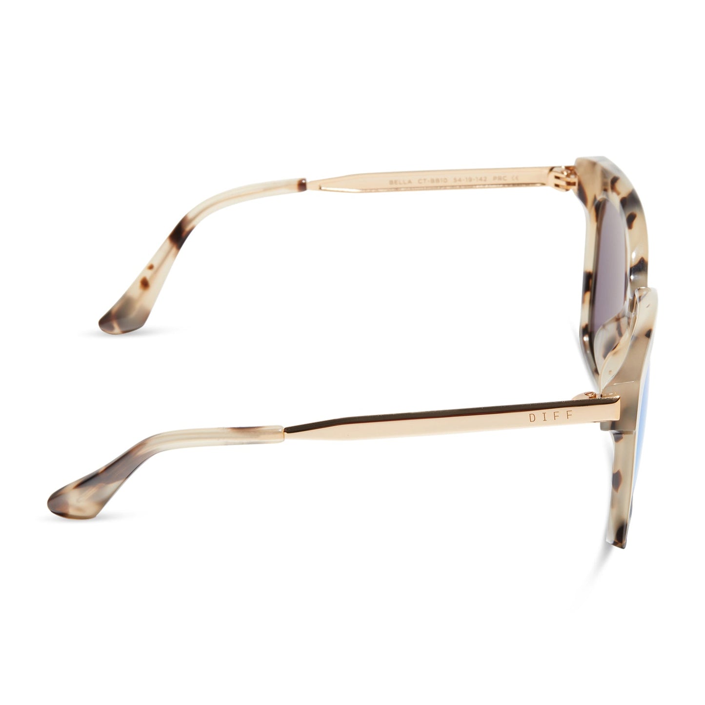 BELLA - CREAM TORTOISE + PINK MIRROR SUNGLASSES