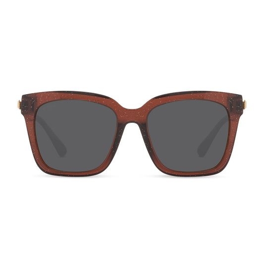 BELLA - FESTIVE CHESTNUT + GREY SUNGLASSES