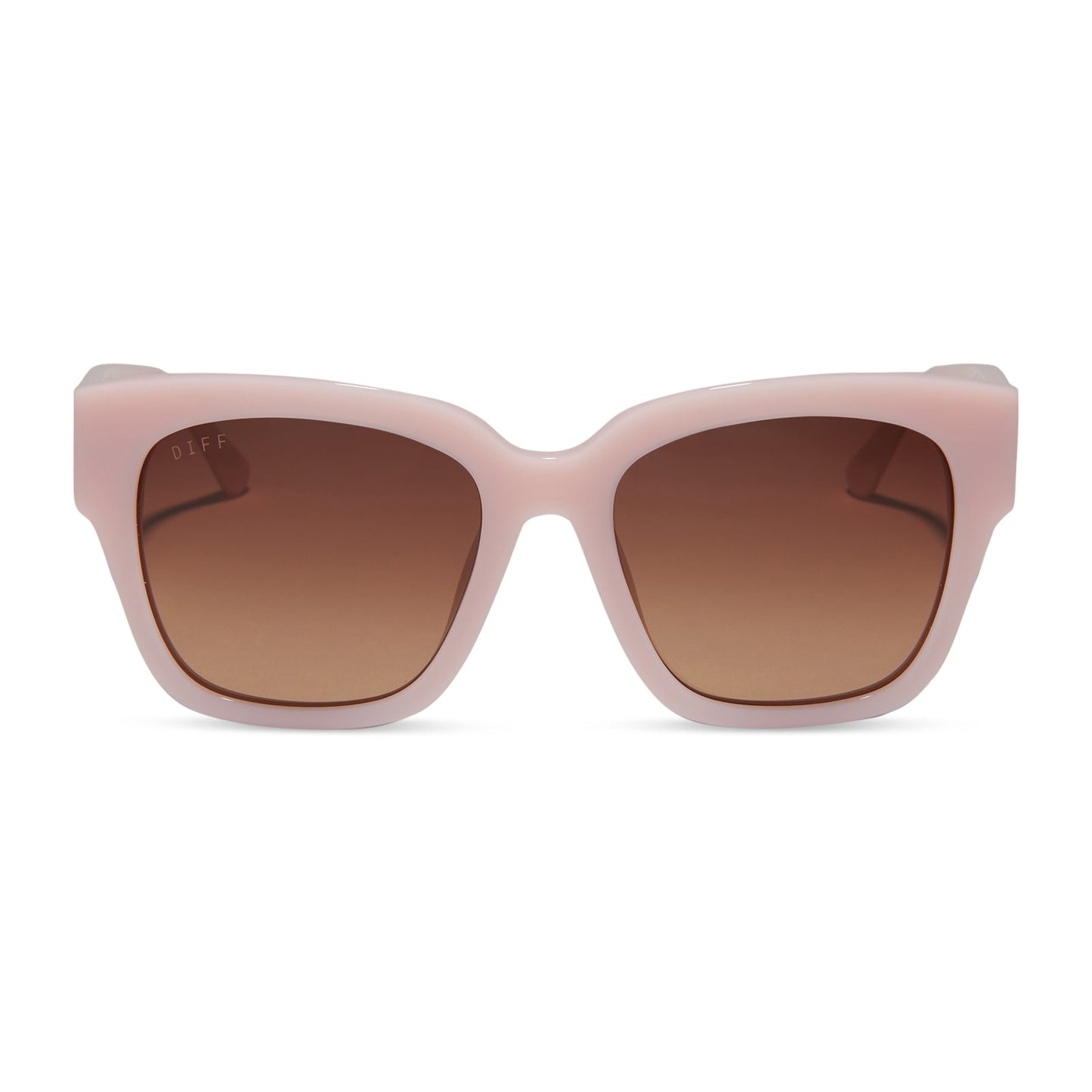 BELLA II - PINK VELVET + BROWN GRADIENT SUNGLASSES