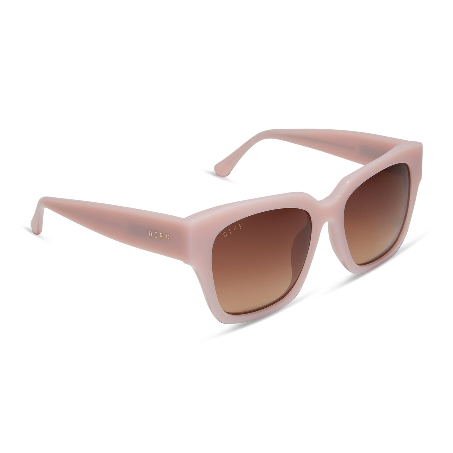 BELLA II - PINK VELVET + BROWN GRADIENT SUNGLASSES