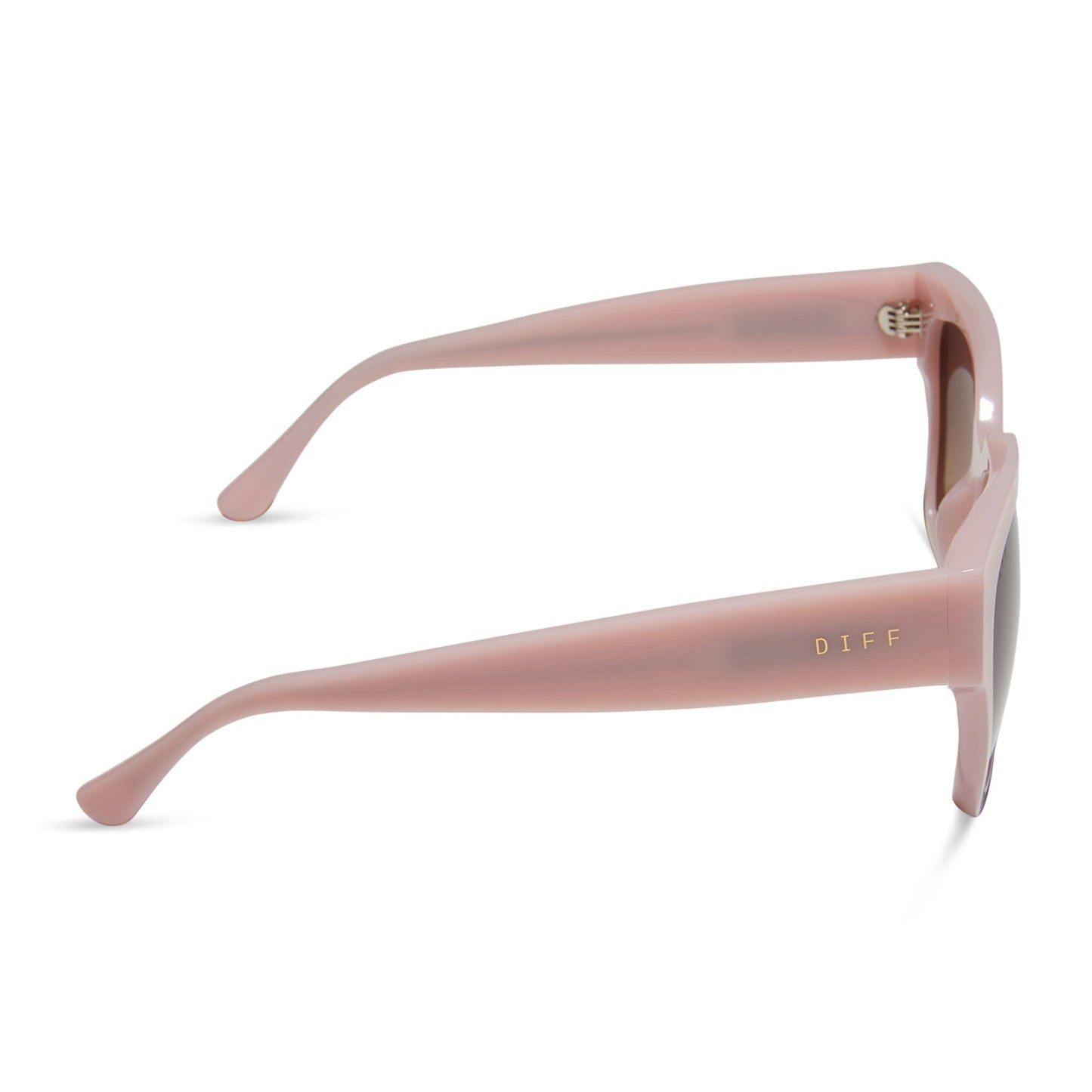 BELLA II - PINK VELVET + BROWN GRADIENT SUNGLASSES