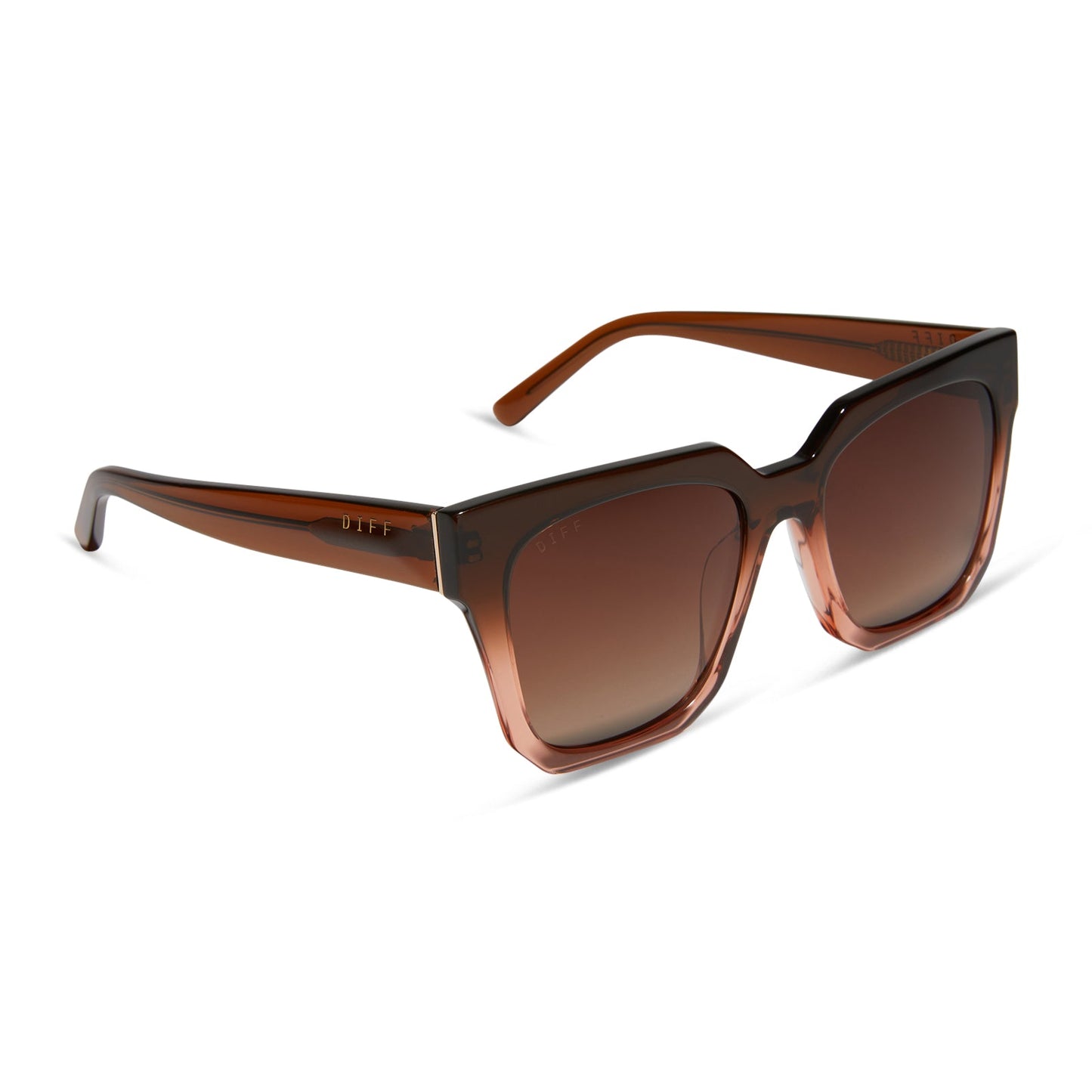 BELLA II - TAUPE OMBRE CRYSTAL + BROWN GRADIENT + POLARIZED SUNGLASSES