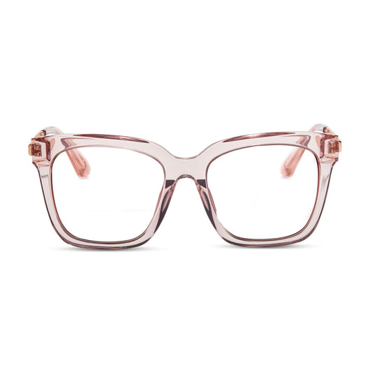 BELLA - LIGHT PINK CRYSTAL + PRESCRIPTION GLASSES