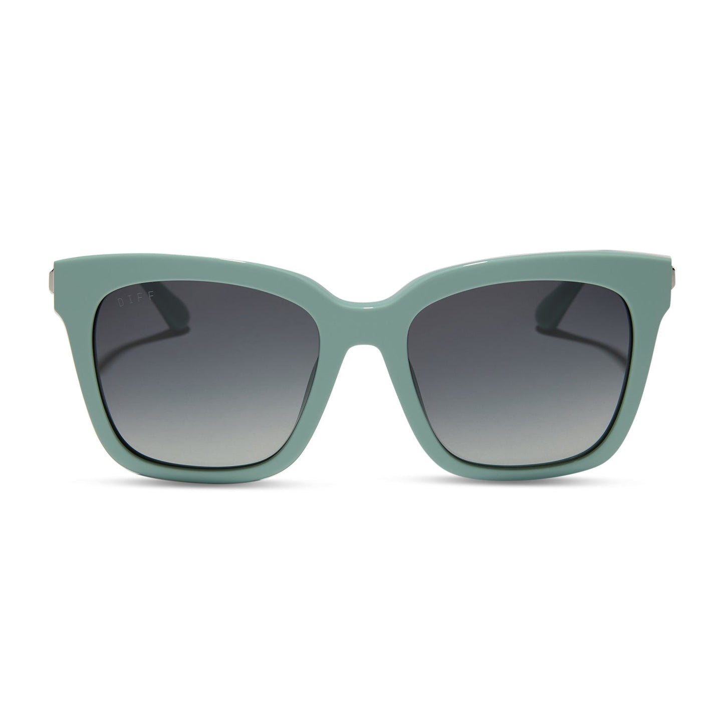 BELLA - STEEL TEAL + GREY GRADIENT SUNGLASSES