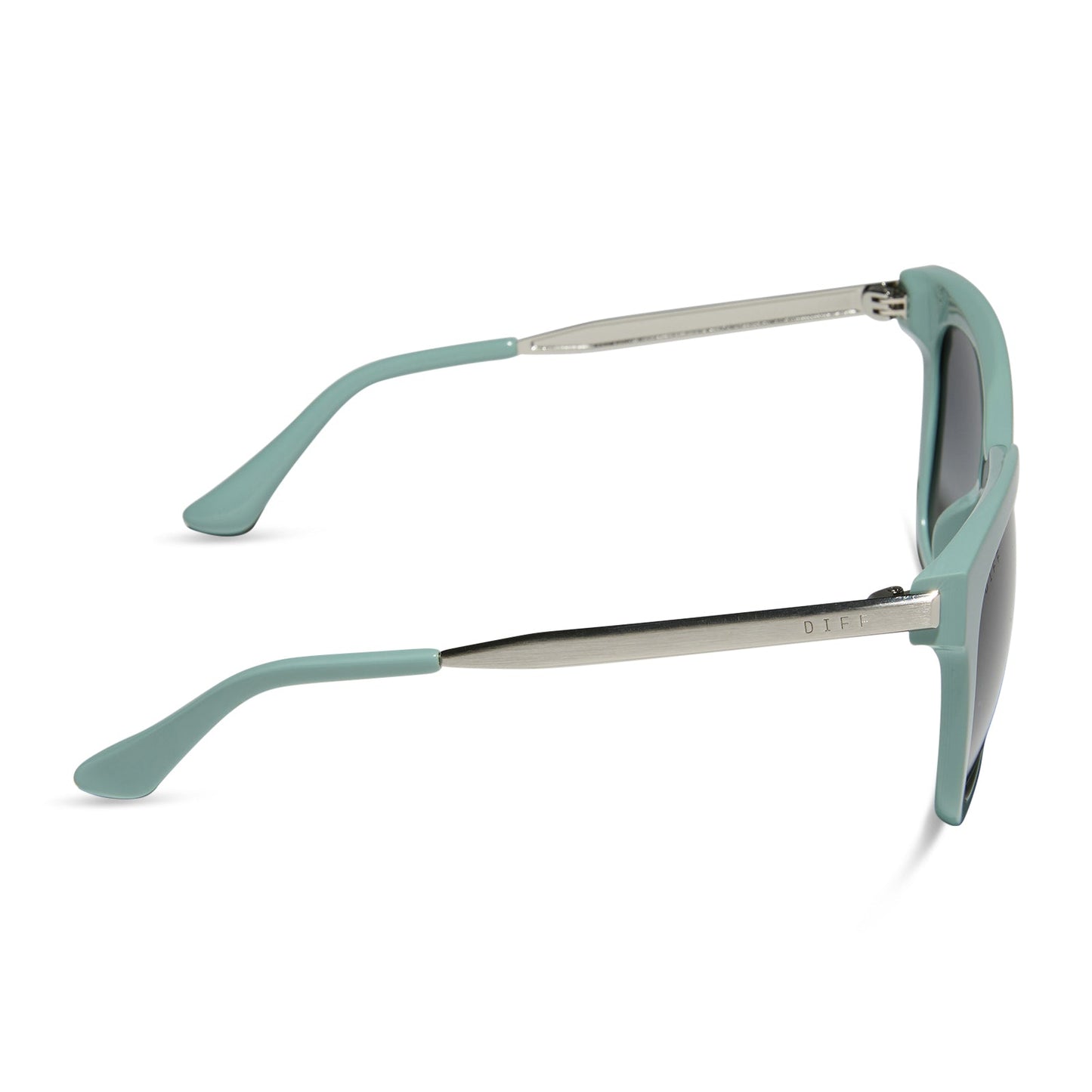 BELLA - STEEL TEAL + GREY GRADIENT SUNGLASSES