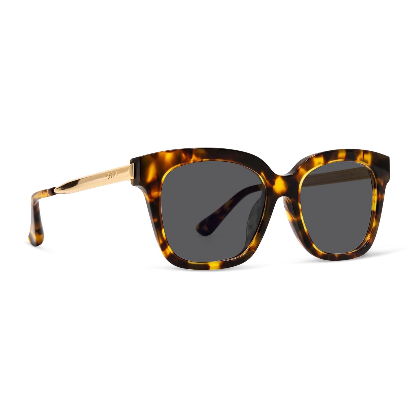 BELLA XS - AMBER TORTOISE + GREY SUNGLASSES