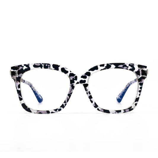 BELLA XS - CLEAR LEOPARD + PRESCRIPTION GLASSES