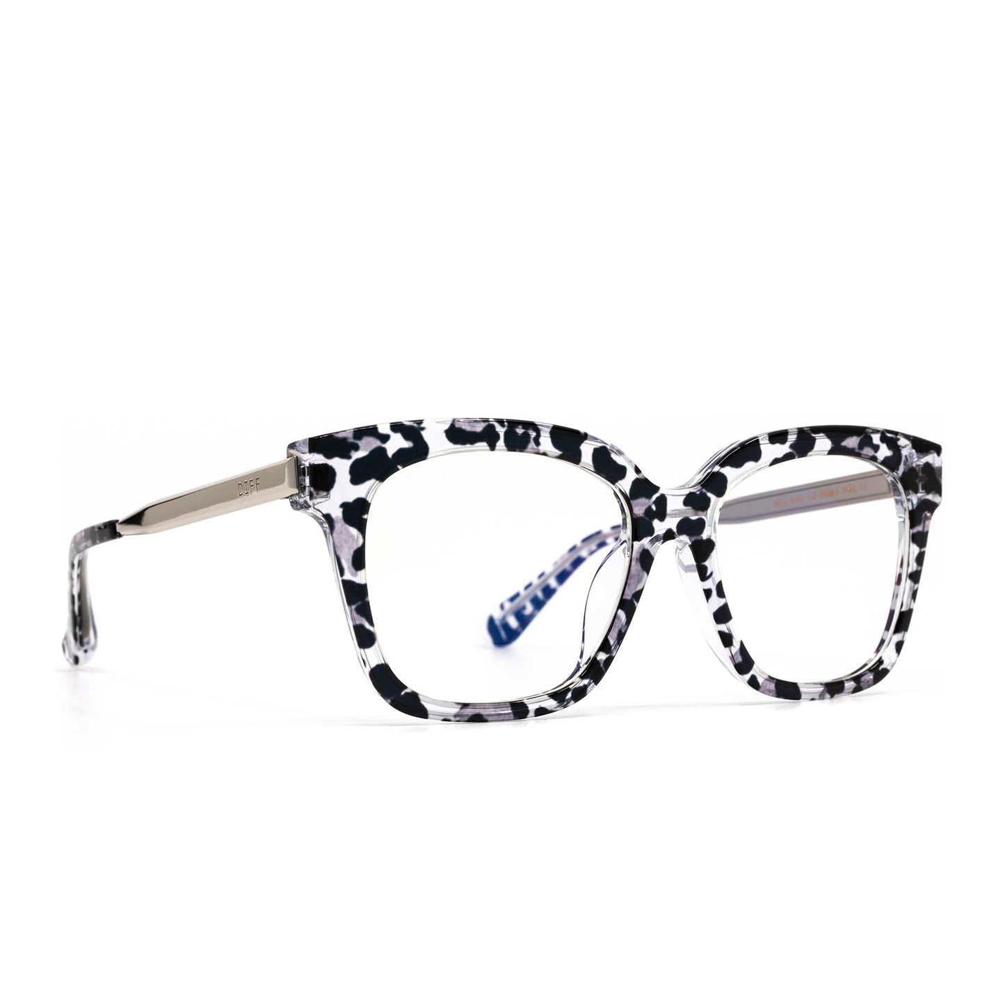 BELLA XS - CLEAR LEOPARD + PRESCRIPTION GLASSES