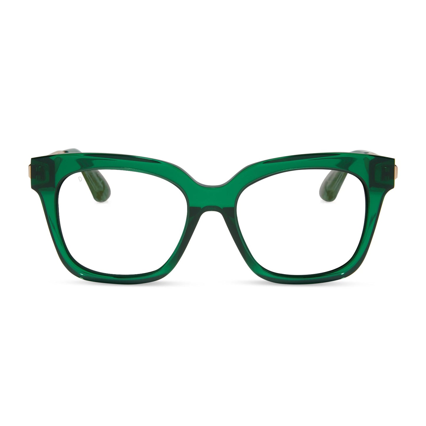 BELLA XS - PALM GREEN CRYSTAL + PRESCRIPTION GLASSES