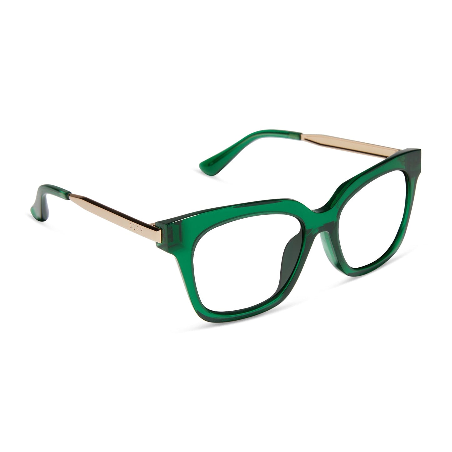 BELLA XS - PALM GREEN CRYSTAL + PRESCRIPTION GLASSES