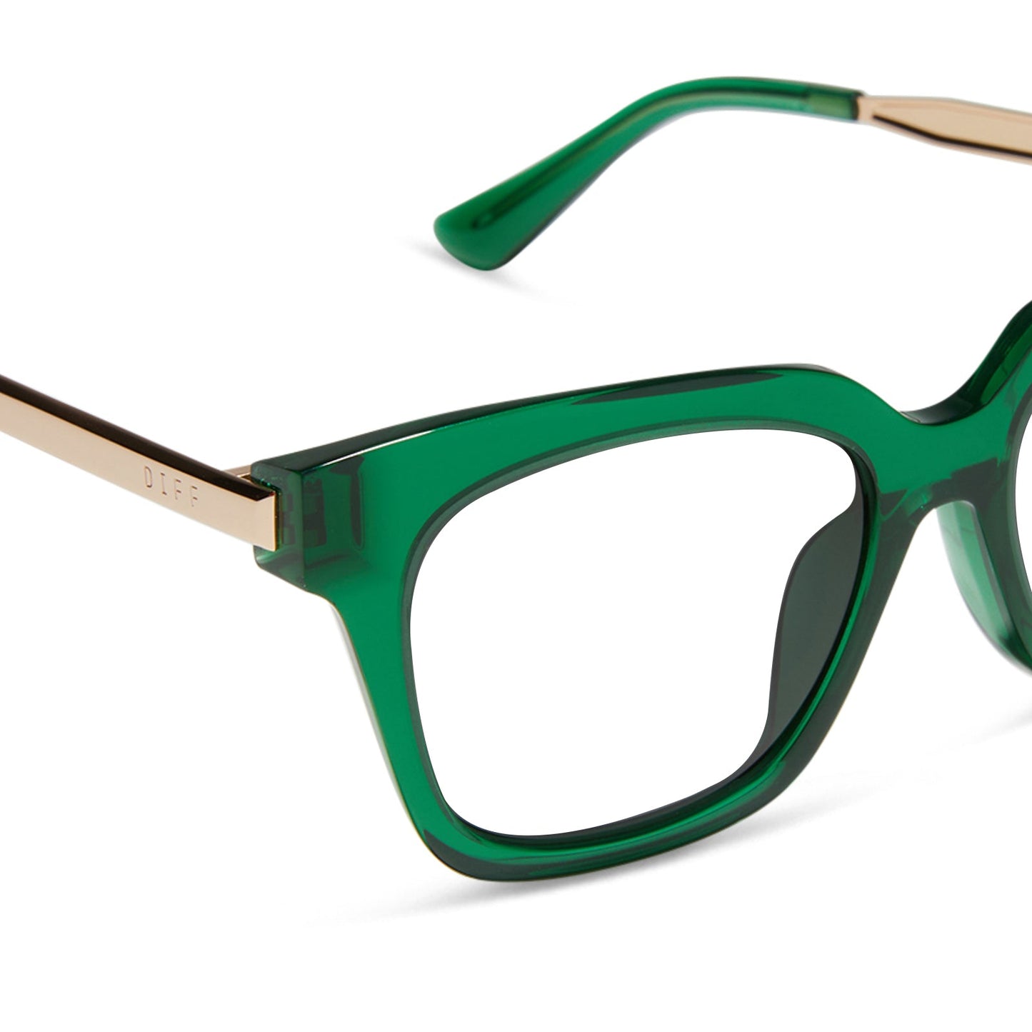 BELLA XS - PALM GREEN CRYSTAL + PRESCRIPTION GLASSES