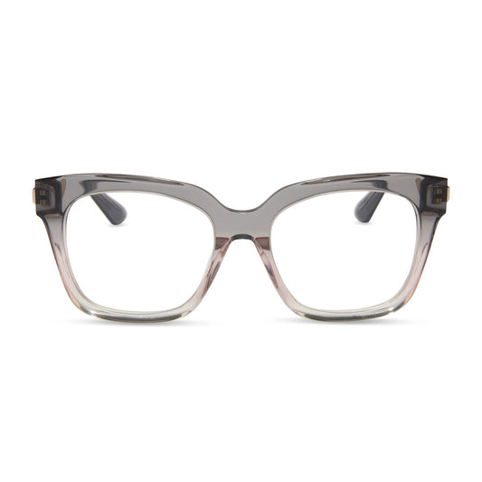 BELLA XS - SMOKE ROSE CRYSTAL OMBRE + PRESCRIPTION GLASSES