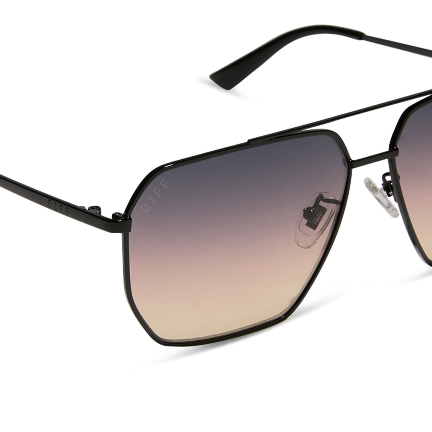 BERKELY - BLACK + TWILIGHT GRADIENT SUNGLASSES