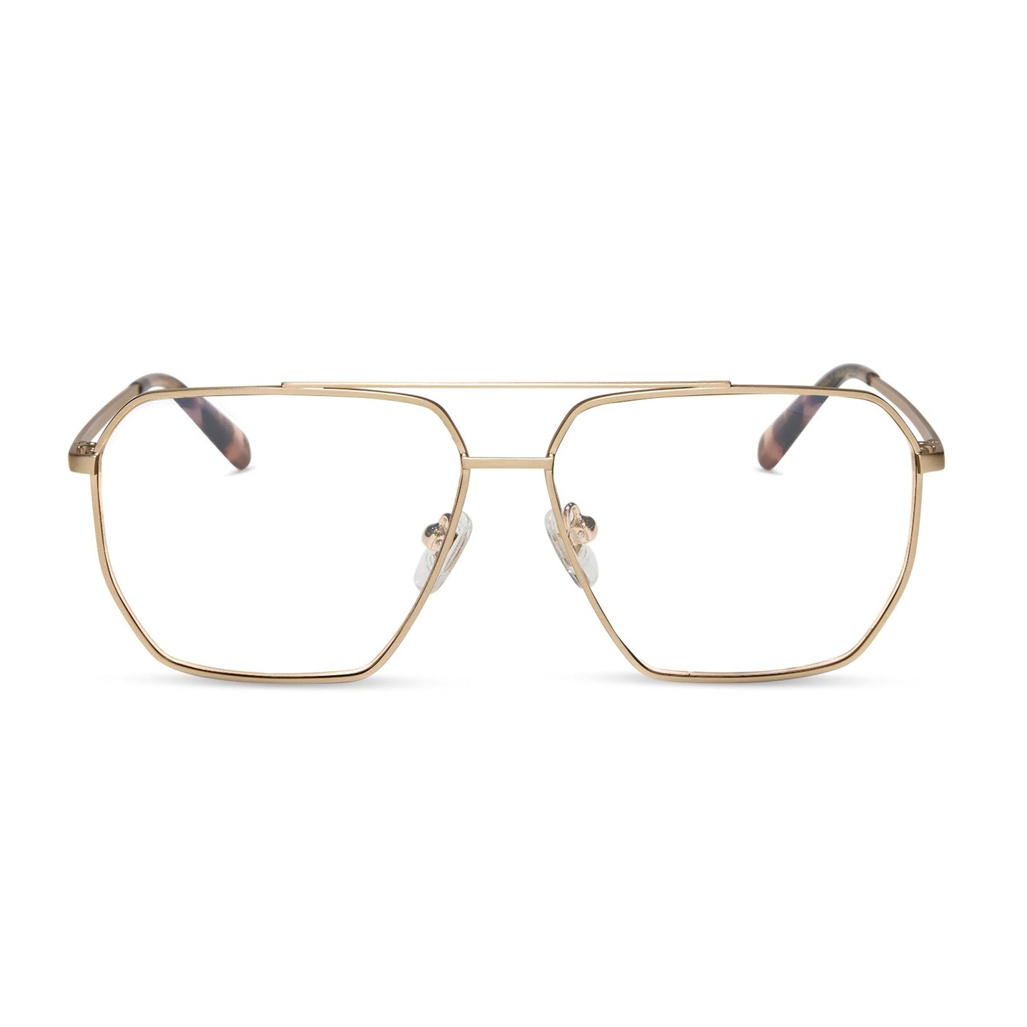 BERKELY - BRUSHED GOLD + PRESCRIPTION GLASSES