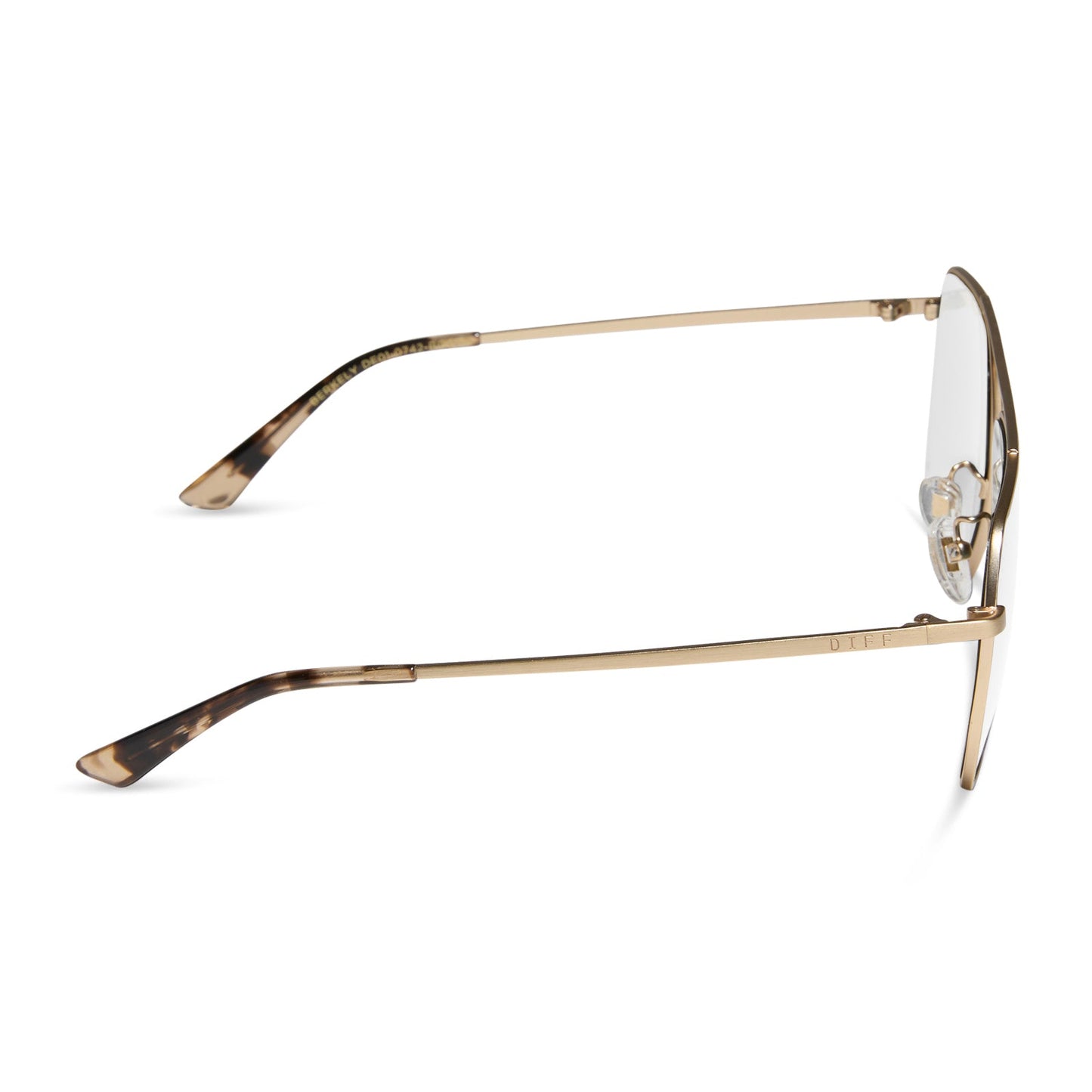 BERKELY - BRUSHED GOLD + PRESCRIPTION GLASSES