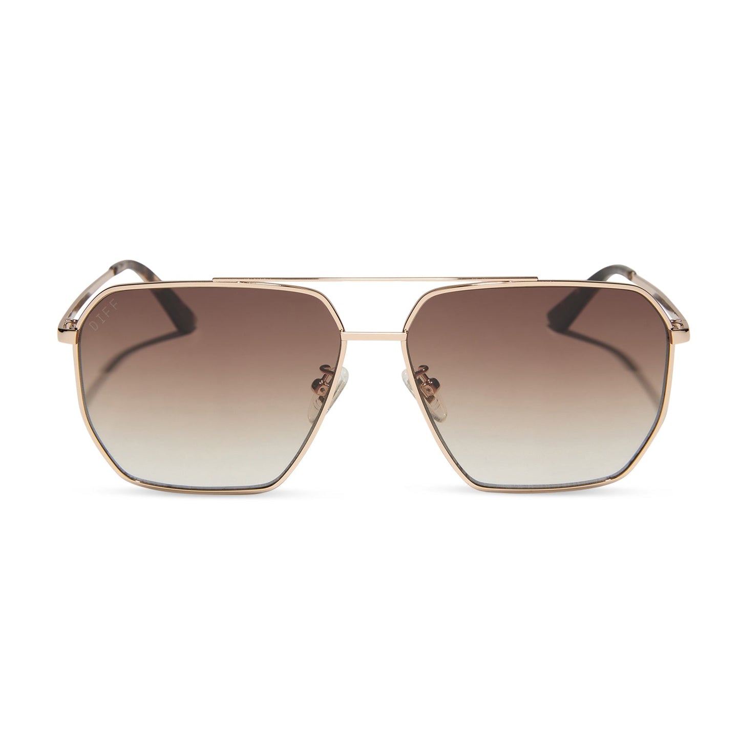 BERKELY - GOLD + BROWN GRADIENT + POLARIZED SUNGLASSES