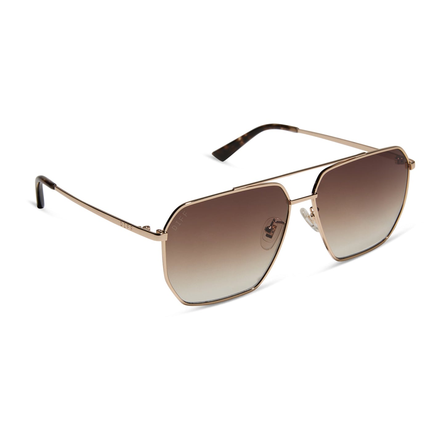 BERKELY - GOLD + BROWN GRADIENT + POLARIZED SUNGLASSES