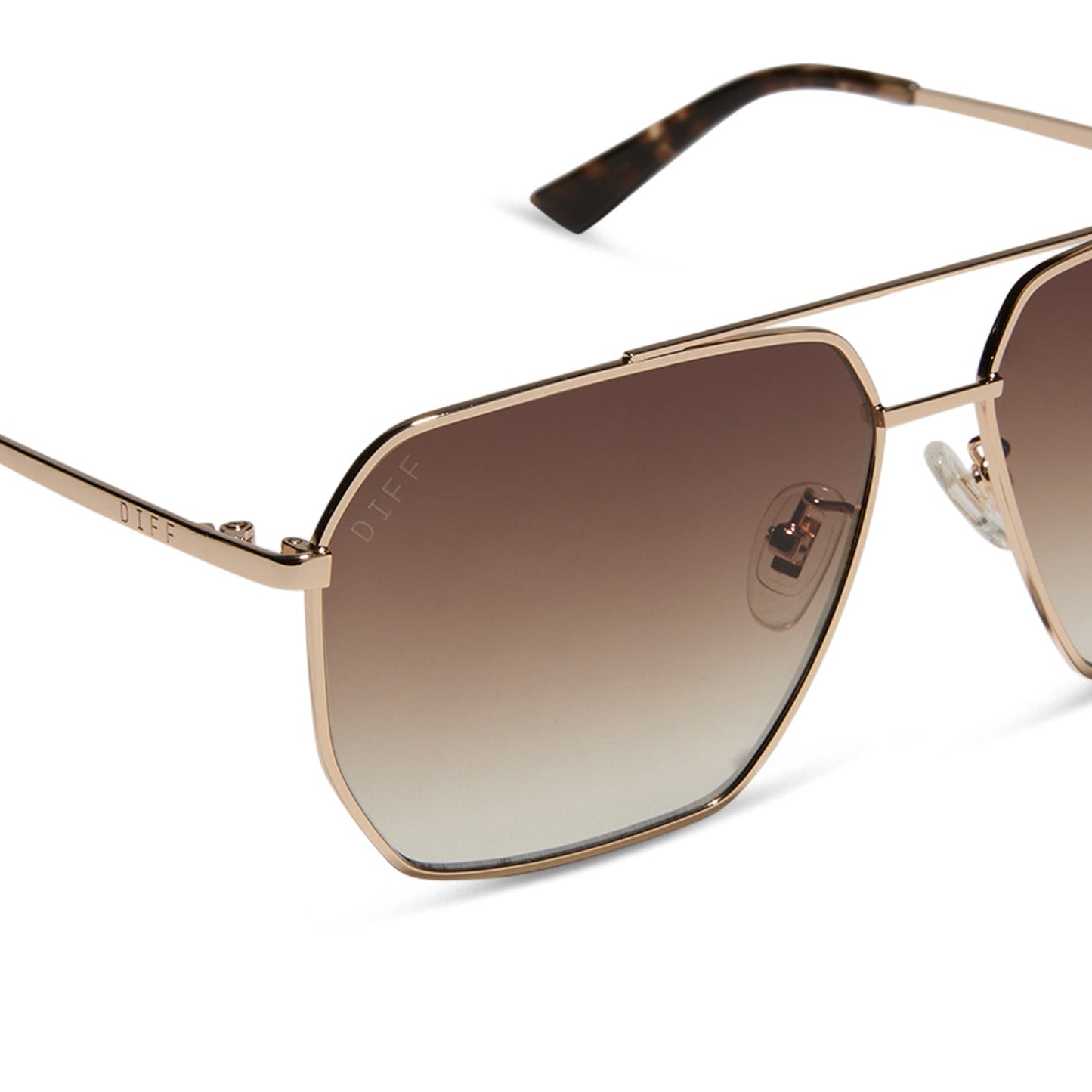 BERKELY - GOLD + BROWN GRADIENT + POLARIZED SUNGLASSES