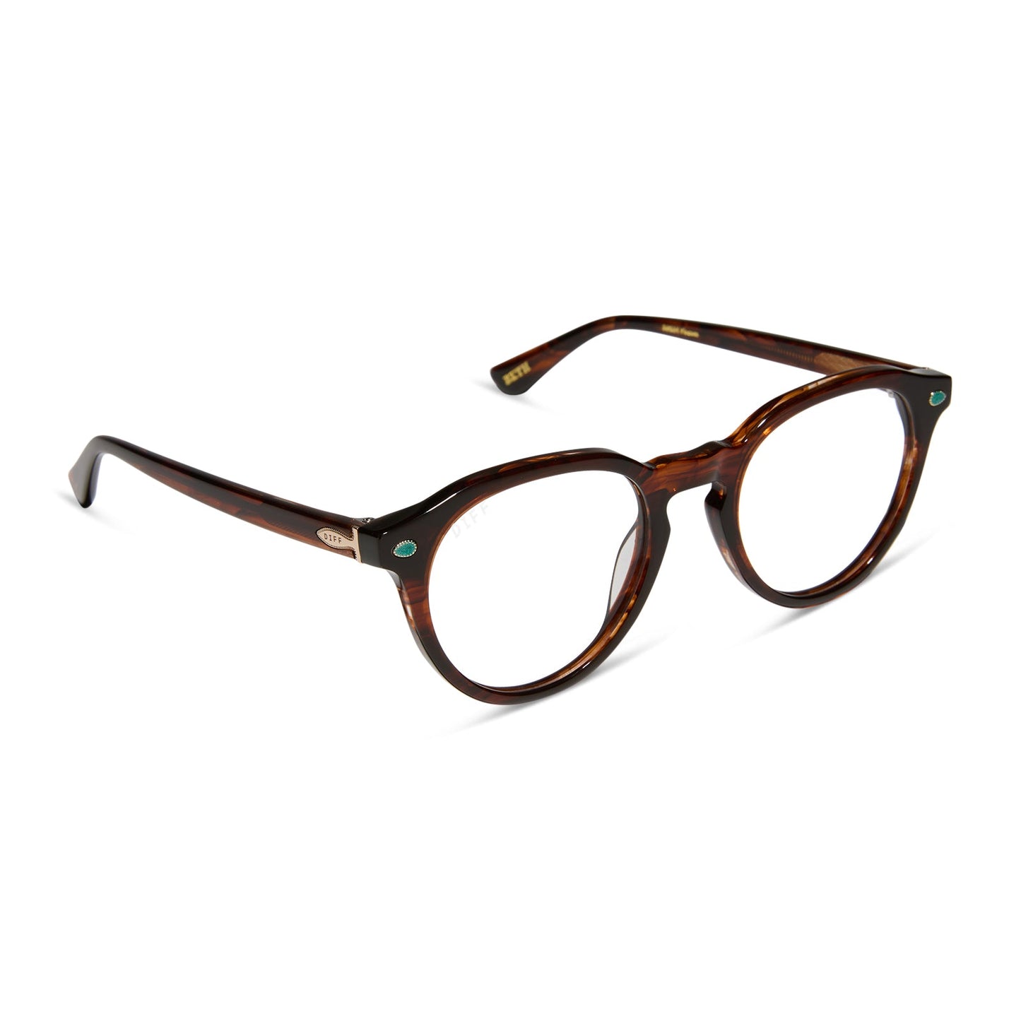 BETH - WARM SEQUOIA TORTOISE + PRESCRIPTION GLASSES