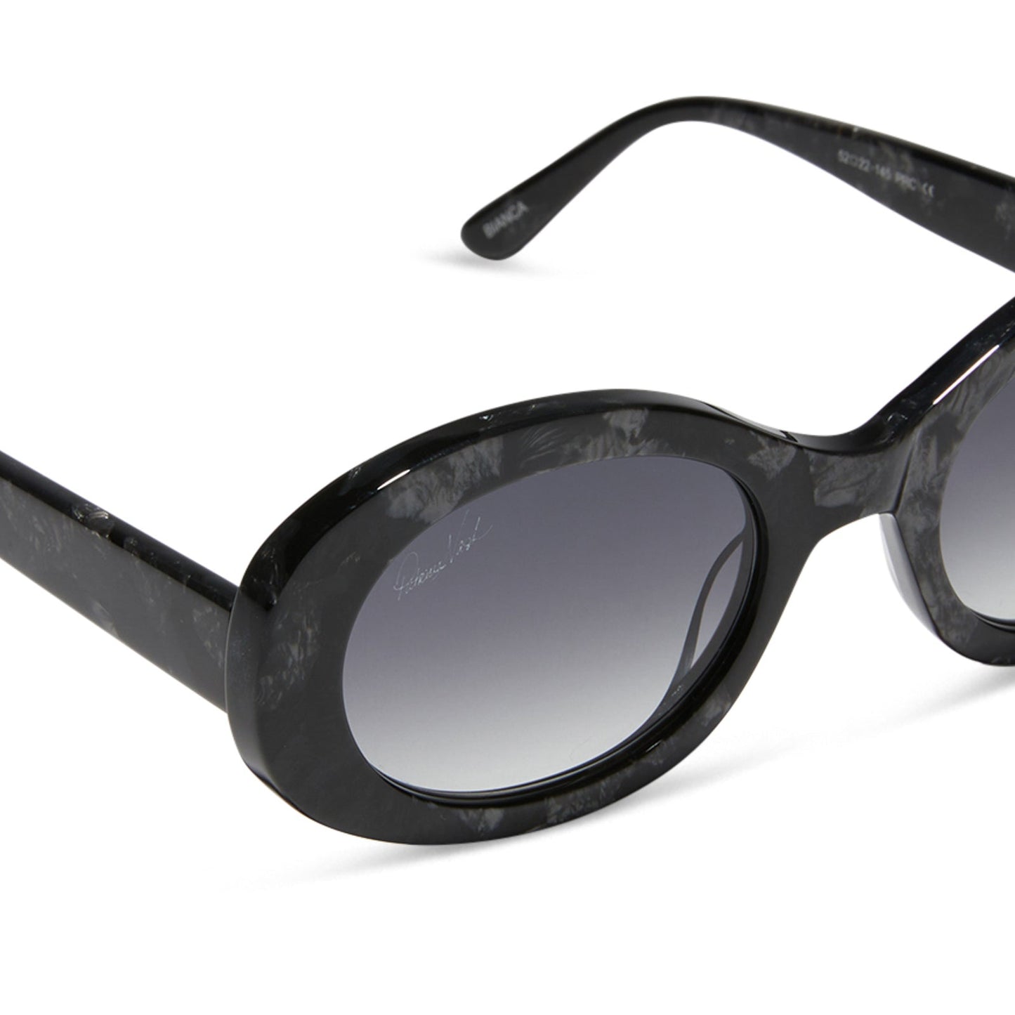 PATRICIA NASH - BIANCA + ANTIQUE METALLIC + GREY GRADIENT SUNGLASSES