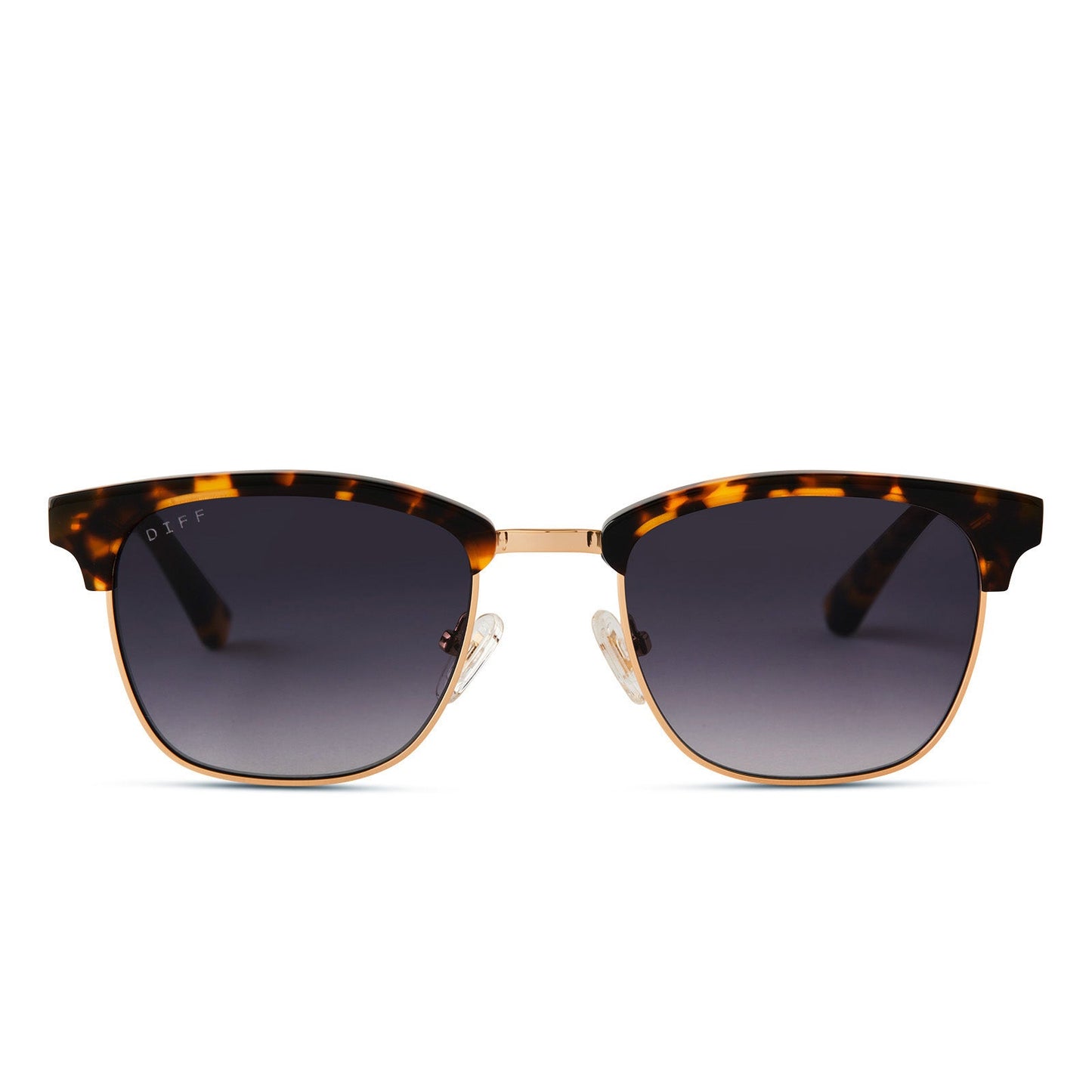 BIARRITZ - AMBER TORTOISE + BLUE GRADIENT POLARIZED SUNGLASSES