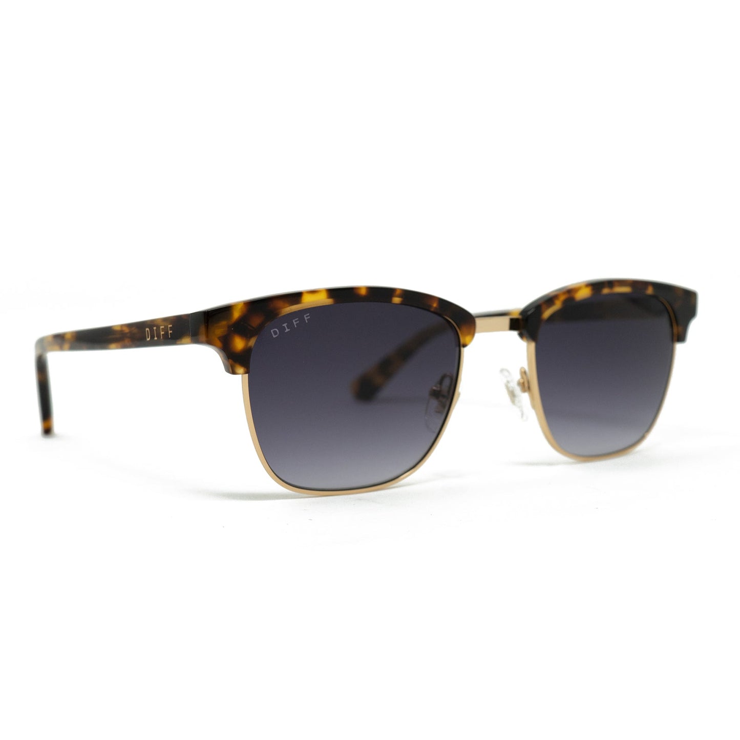 BIARRITZ - AMBER TORTOISE + BLUE GRADIENT POLARIZED SUNGLASSES