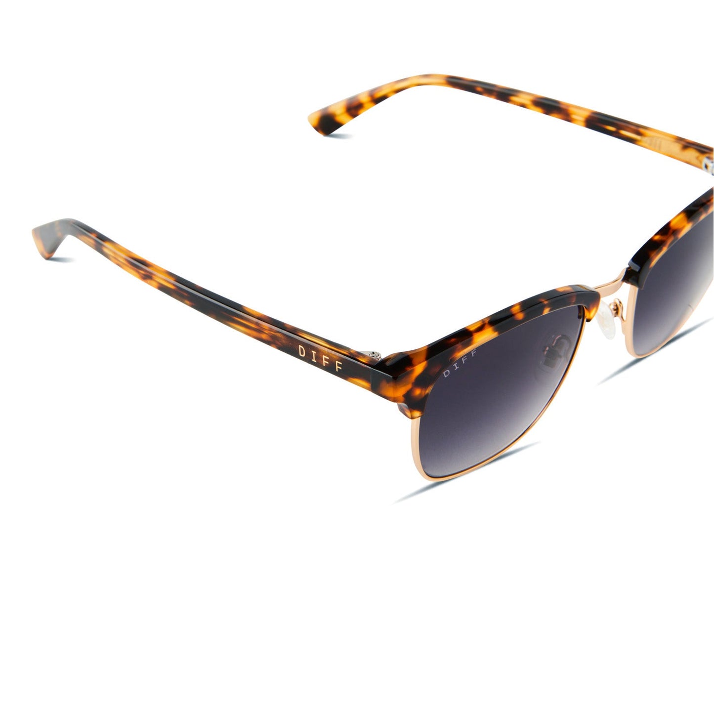 BIARRITZ - AMBER TORTOISE + BLUE GRADIENT POLARIZED SUNGLASSES