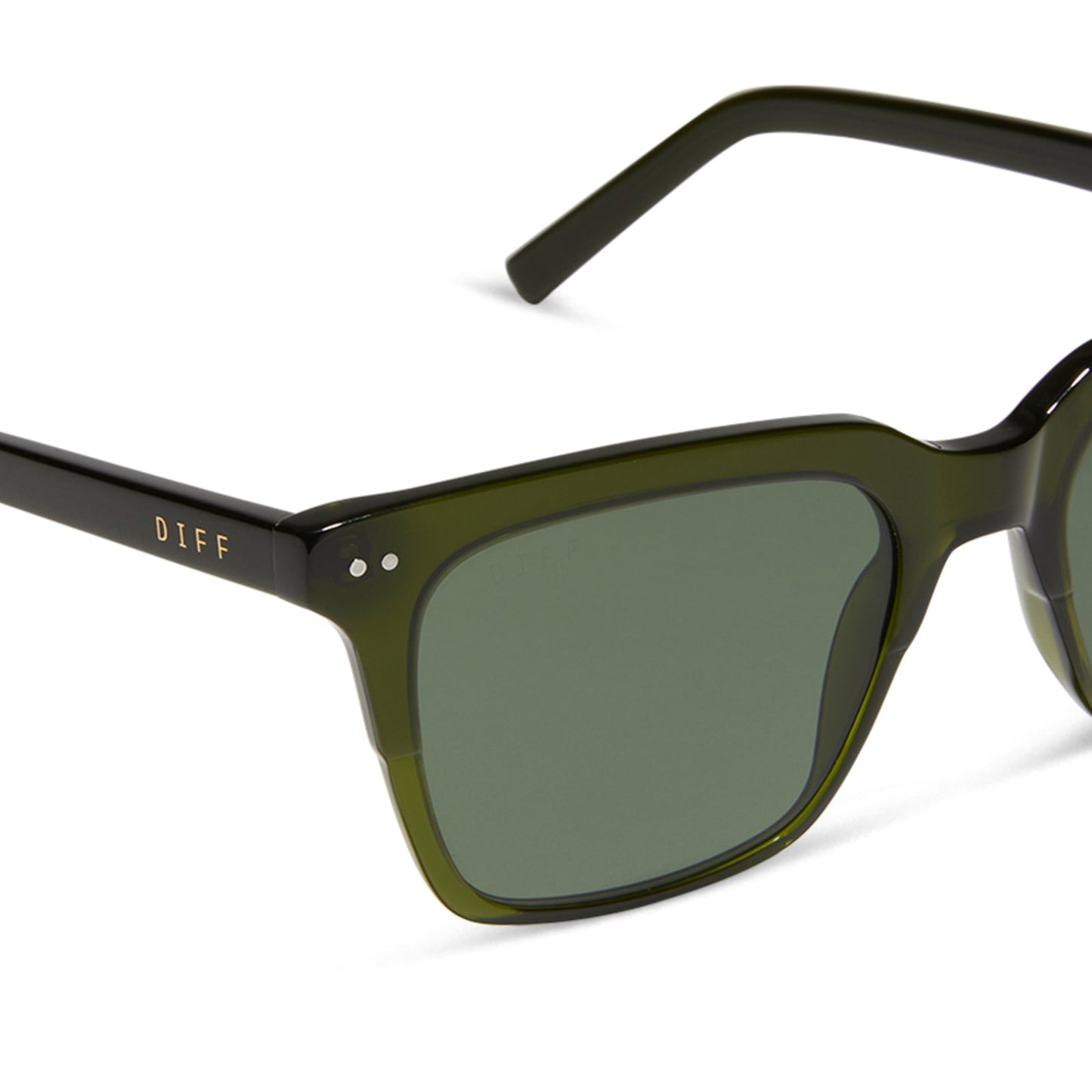 BILLIE - DARK OLIVE CRYSTAL + G15 + POLARIZED SUNGLASSES