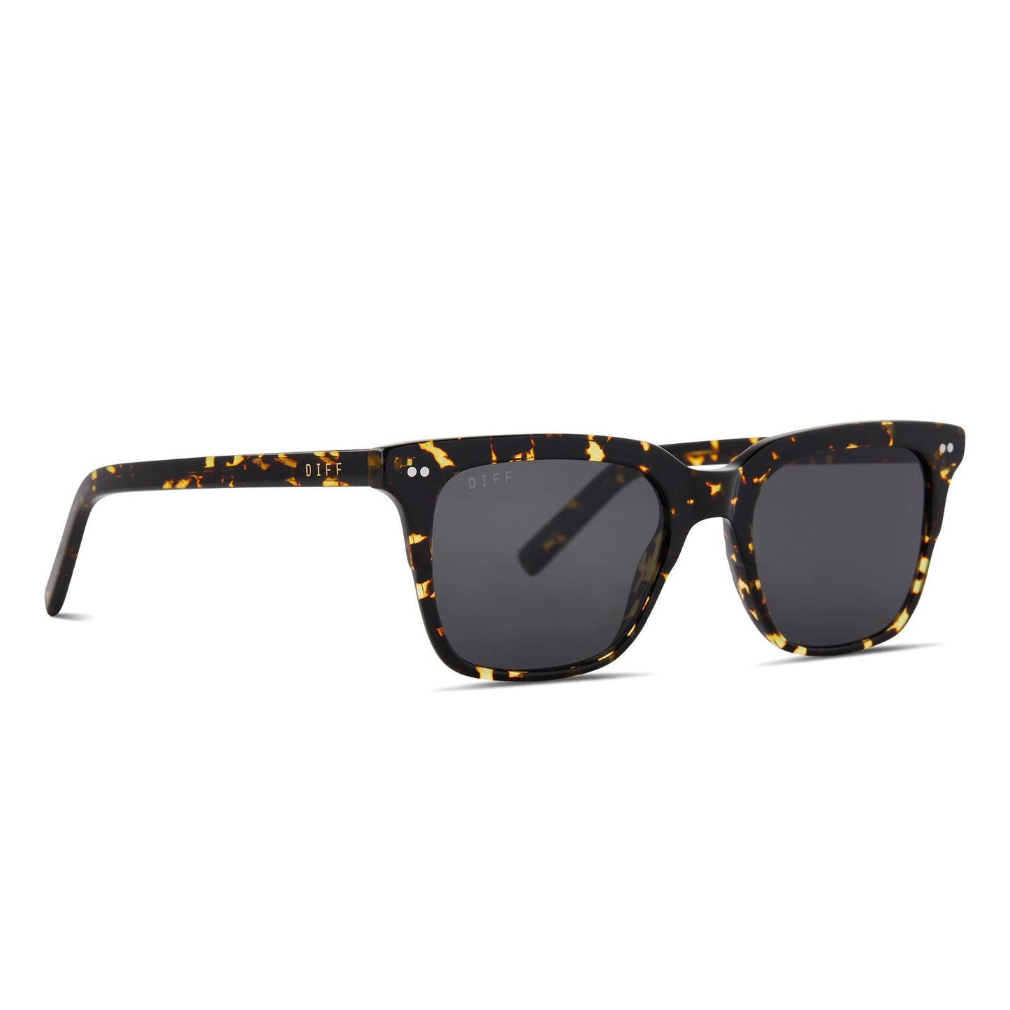 BILLIE - FIERY TORTOISE + GREY + POLARIZED SUNGLASSES