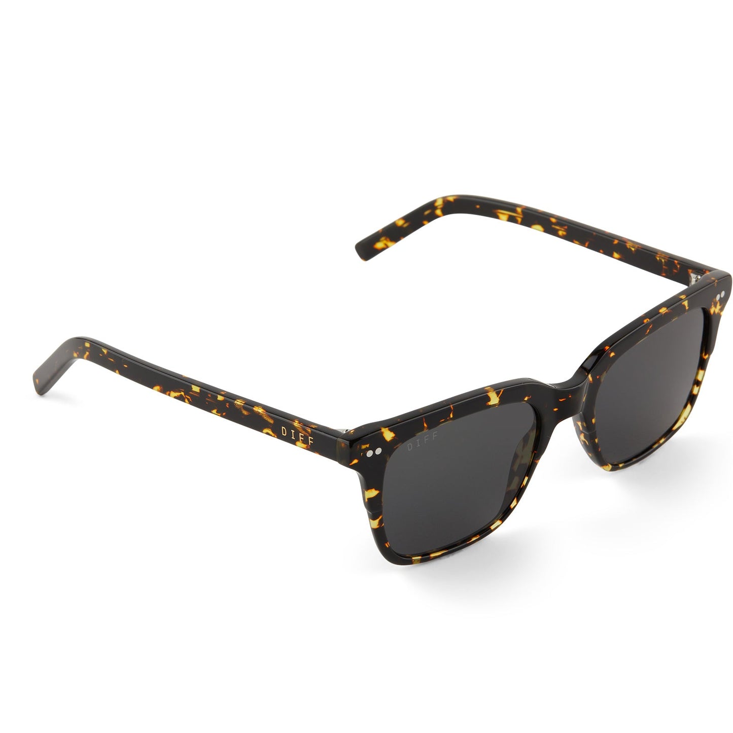 BILLIE - FIERY TORTOISE + GREY + POLARIZED SUNGLASSES