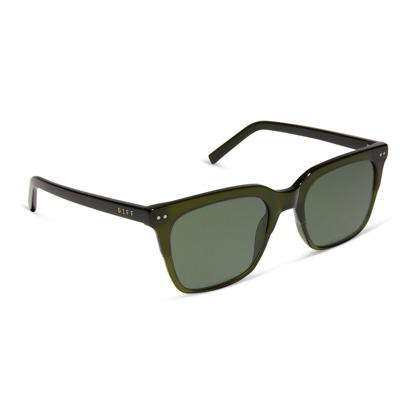 BILLIE XL - DARK OLIVE CRYSTAL + G15 + POLARIZED SUNGLASSES