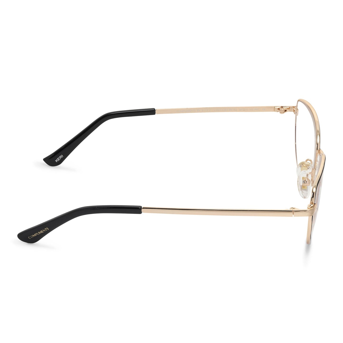 KERI - BLACK/GOLD + PRESCRIPTION GLASSES