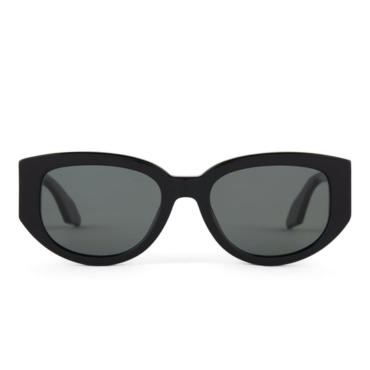 DREW - BLACK + GREY + POLARIZED SUNGLASSES