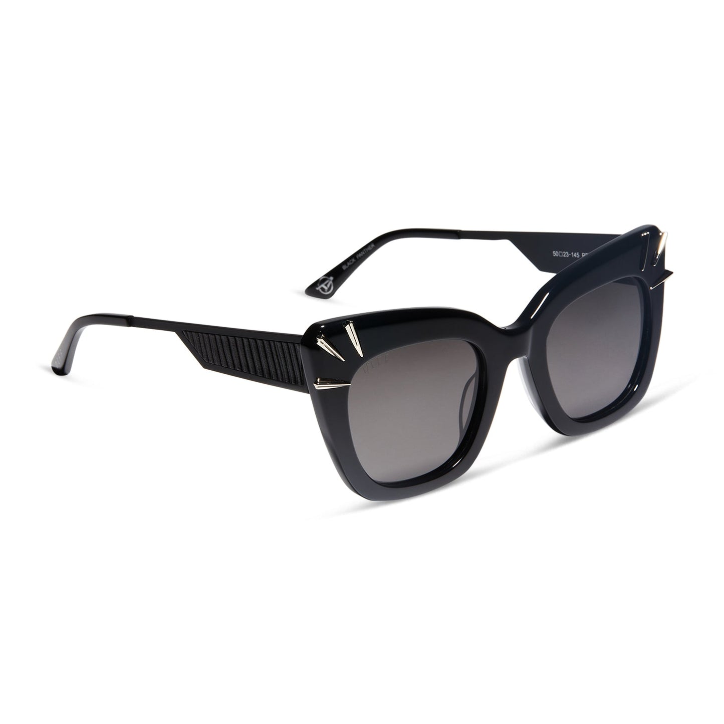 BLACK PANTHER - BLACK + GREY + POLARIZED SUNGLASSES